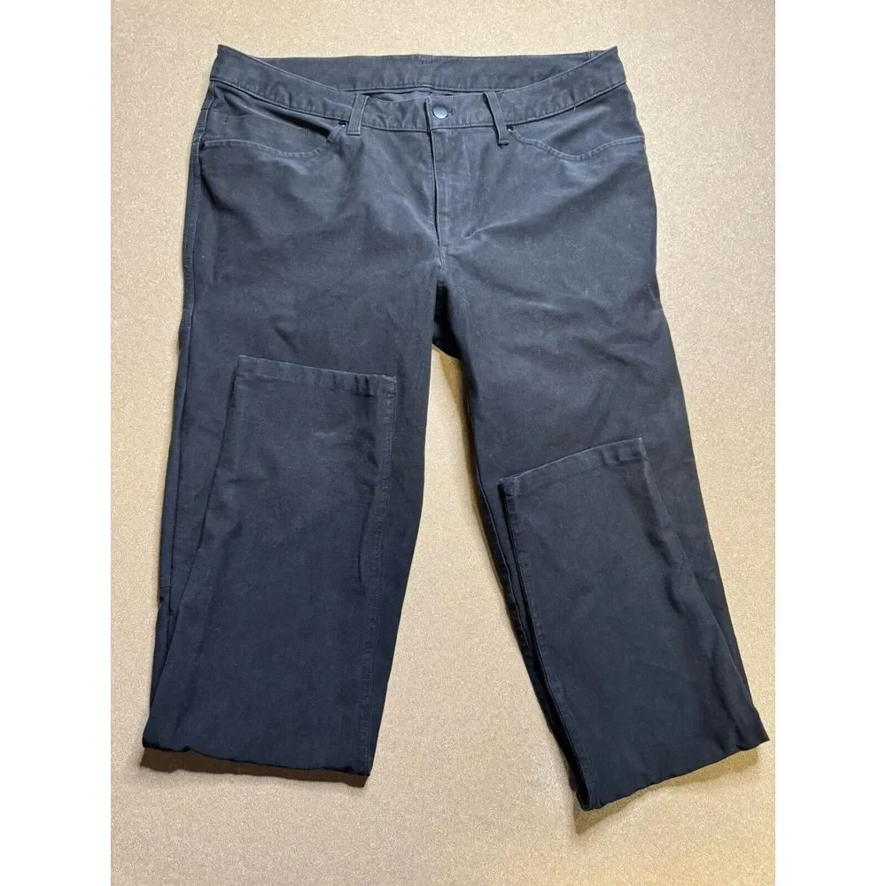 Lululemon ABC Pant Slim Size 34 Utilitech Abrasion Resistant LM5ABOOS black‎